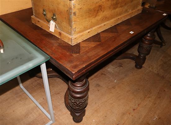 Oak draw leaf table